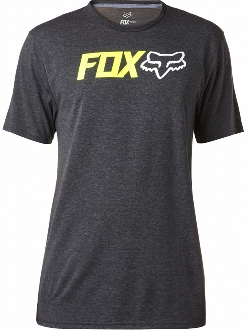 Pánské tričko Fox Obsessed Ss Tech Tee heather black