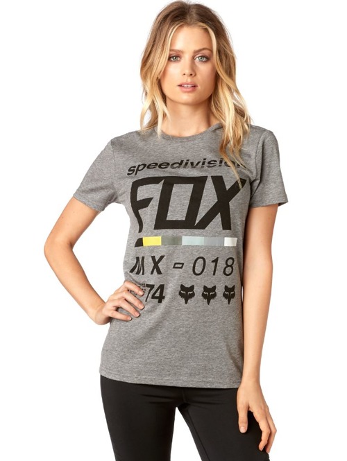 Dámské tričko Fox Draftr crew heather grey