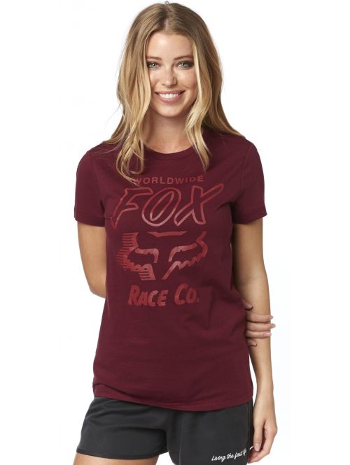 Dámské tričko Fox Worldwide Cranberry