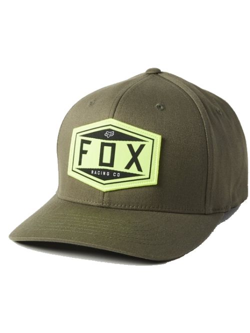 Kšiltovka Fox Emblem Flexfit Hat olive green