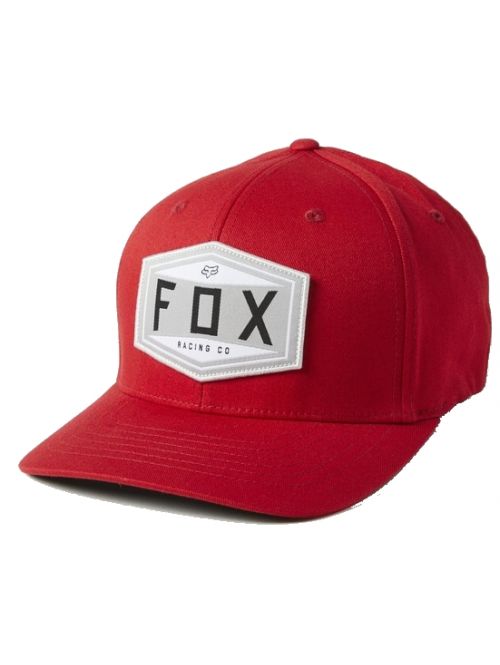 Kšiltovka Fox Emblem Flexfit Hat chilli