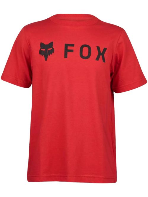 Dětské tričko Fox Yth Absolute Ss Tee Flame Red