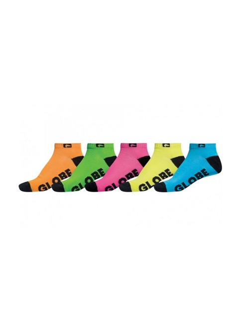 Ponožky Globe Neon Ankle 5 pack assorted