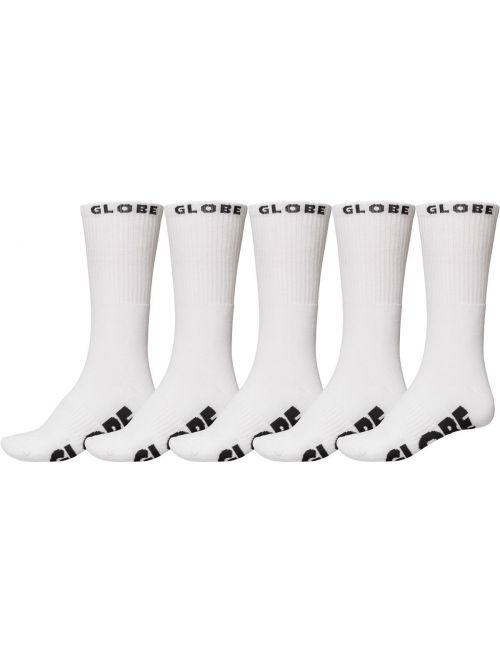 Ponožky Globe Whiteout white (5ks)