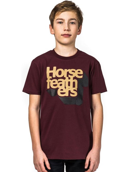 Dětské tričko Horsefeathers Perspective burgundy