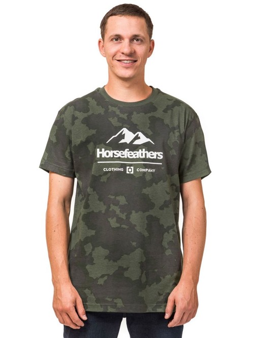 Pánské tričko Horsefeathers Hills cloud camo