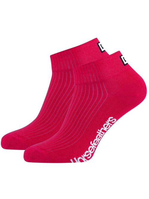 Ponožky Horsefeathers Run 3pack Rose Red