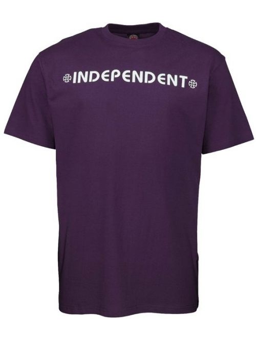 Pánské tričko Independent Bar Cross deep purple