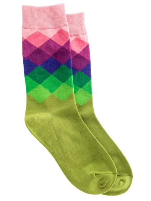 Ponožky Meatfly Pixel green pink