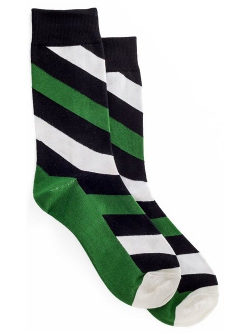 Ponožky Meatfly Big stripe green black