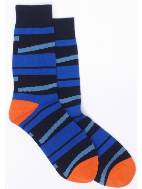 Ponožky Meatfly Stripes blue orange