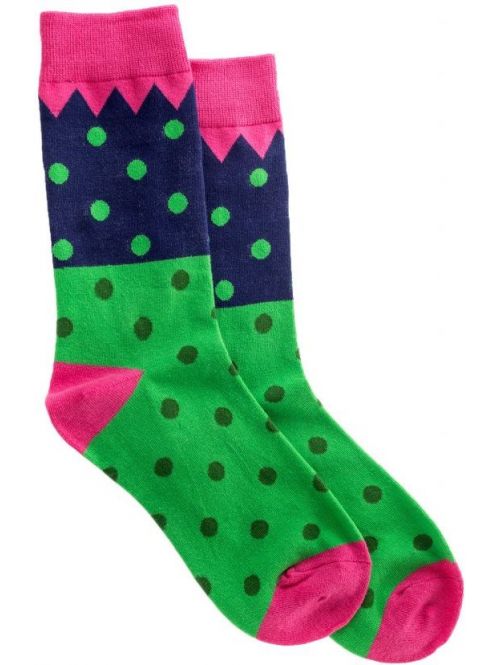 Ponožky Meatfly Multidots green purple