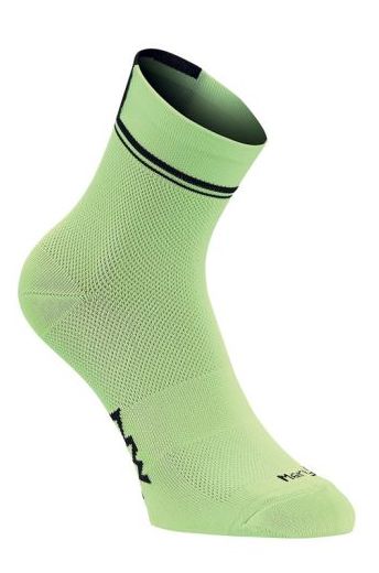 Ponožky Northwave Logo 2 High Socks Lime Fluo/Black