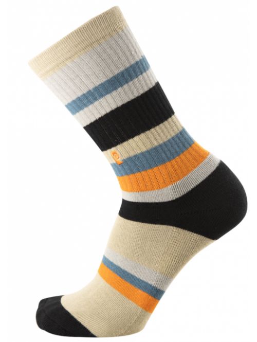 Ponožky Psockadelic Stripes Psocks grey black orange
