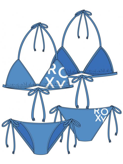 Plavky Roxy Sd Be Cl Tiki Tri Reg Ts Set azure blue