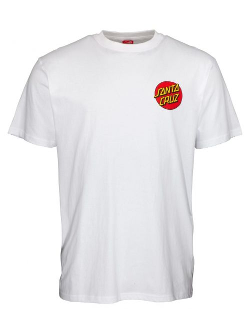 Pánské tričko Santa Cruz Classic Dot Chest white