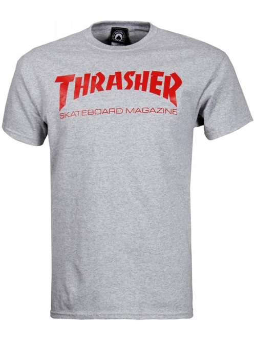 Pánské tričko Thrasher Skate Mag gray/ red
