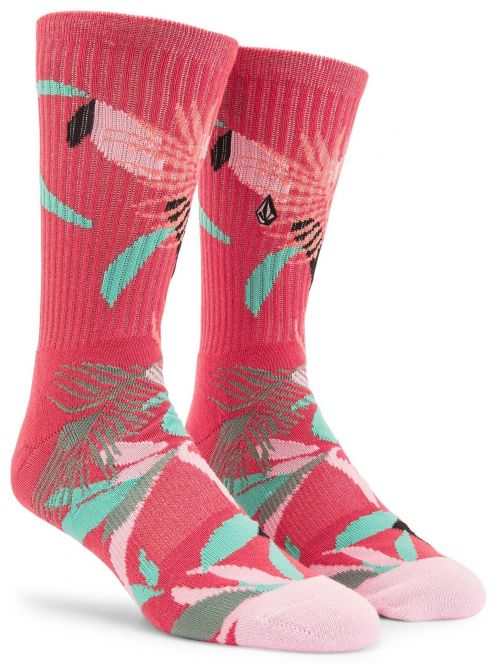 Ponožky Volcom Vibes Sock Pr living coral