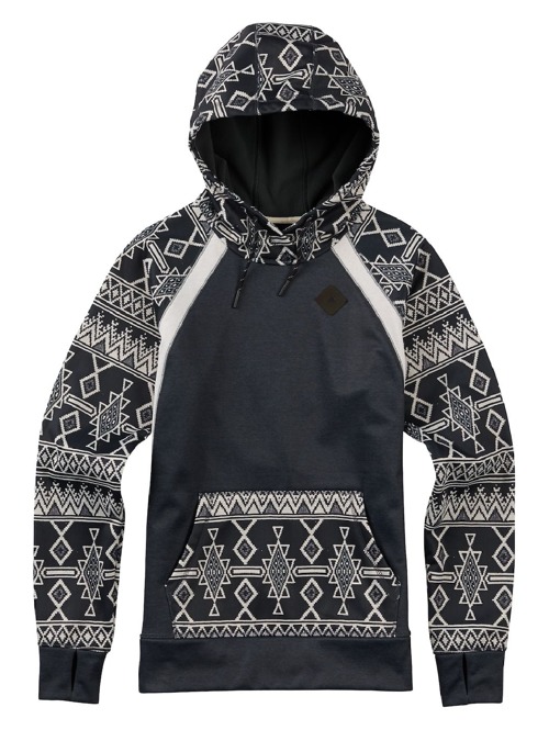 Dámská technická mikina Burton Heron true black heather / black mojave