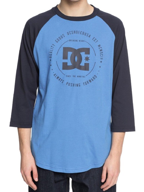 Pánské tričko DC Rebuilt 2 3/4 Raglan dark indigo/ campanula