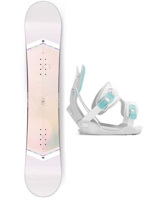 Dámský snowboard set Flow Venus white