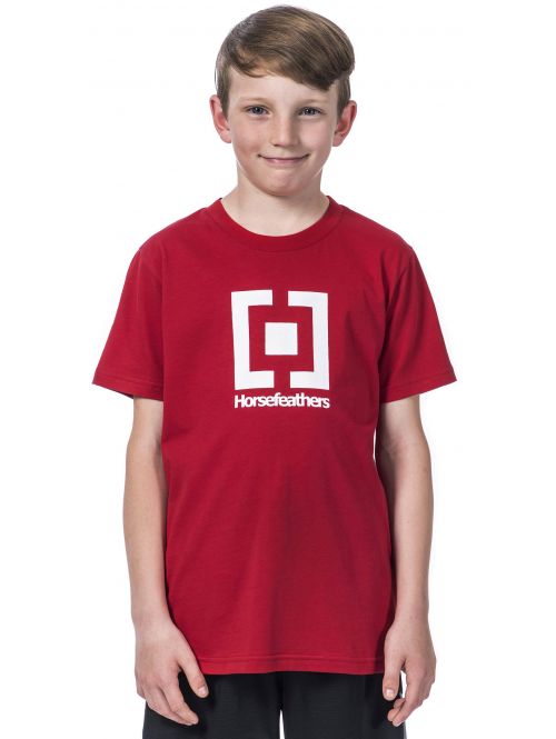 Dětské tričko Horsefeathers Base Youth Lava Red