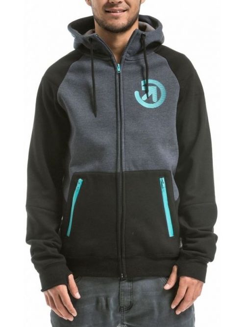 Pánská mikina Meatfly Twitch 2 black/charchoal heather