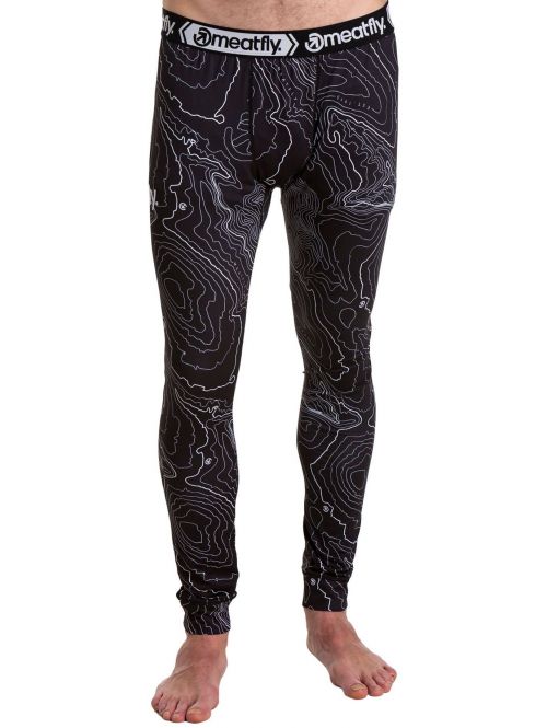 Termo kalhoty Meatfly Sloan Black Topography