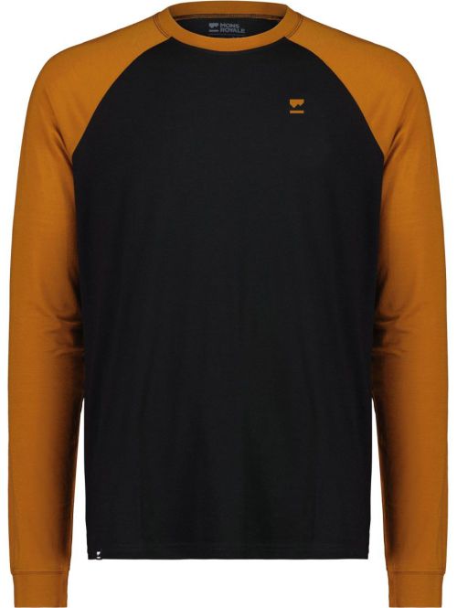 Pánské merino triko Mons Royale Icon Raglan black / copper