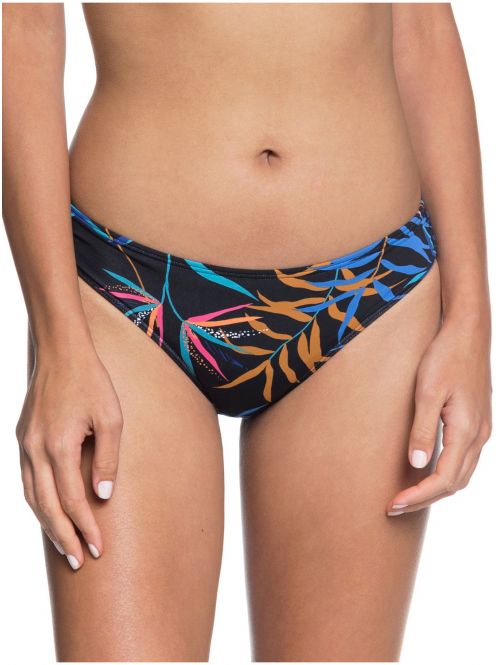 Plavky Roxy Lahaina Bay Reg Bottom anthracite wild leaves