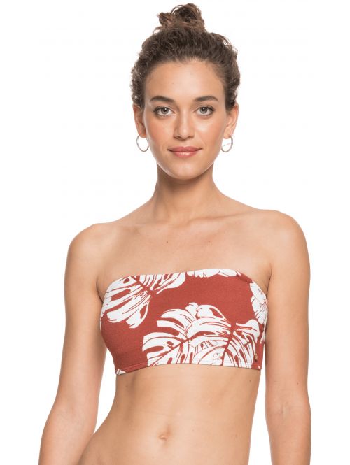 Plavky Roxy Garden Trip Bandeau marsala isha s