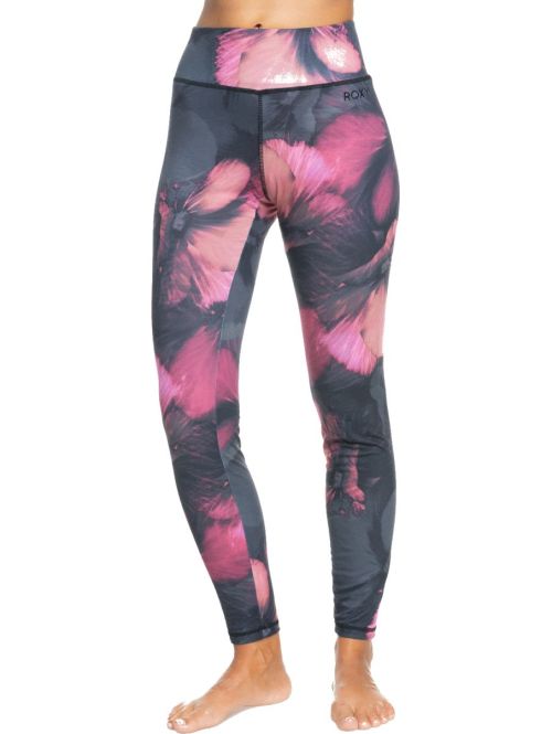 Dámské termoprádlo Roxy Daybreak Bottom true black pansy pansy