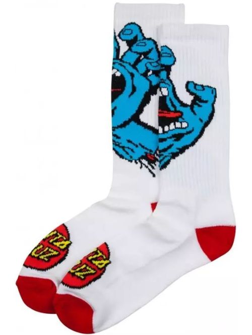 Ponožky Santa Cruz Screaming Hand white
