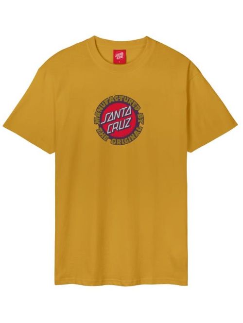 Pánské tričko Santa Cruz Speed MFG Dot Front old gold