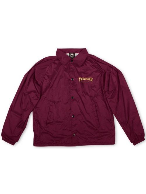 Pánská bunda Thrasher Pentagram Coach Jacket maroon