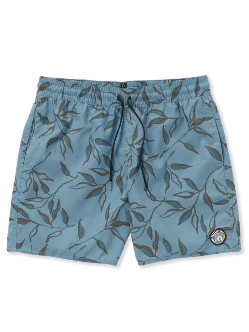 Plavky Volcom Lido Print Trunk 17 Stone Blue